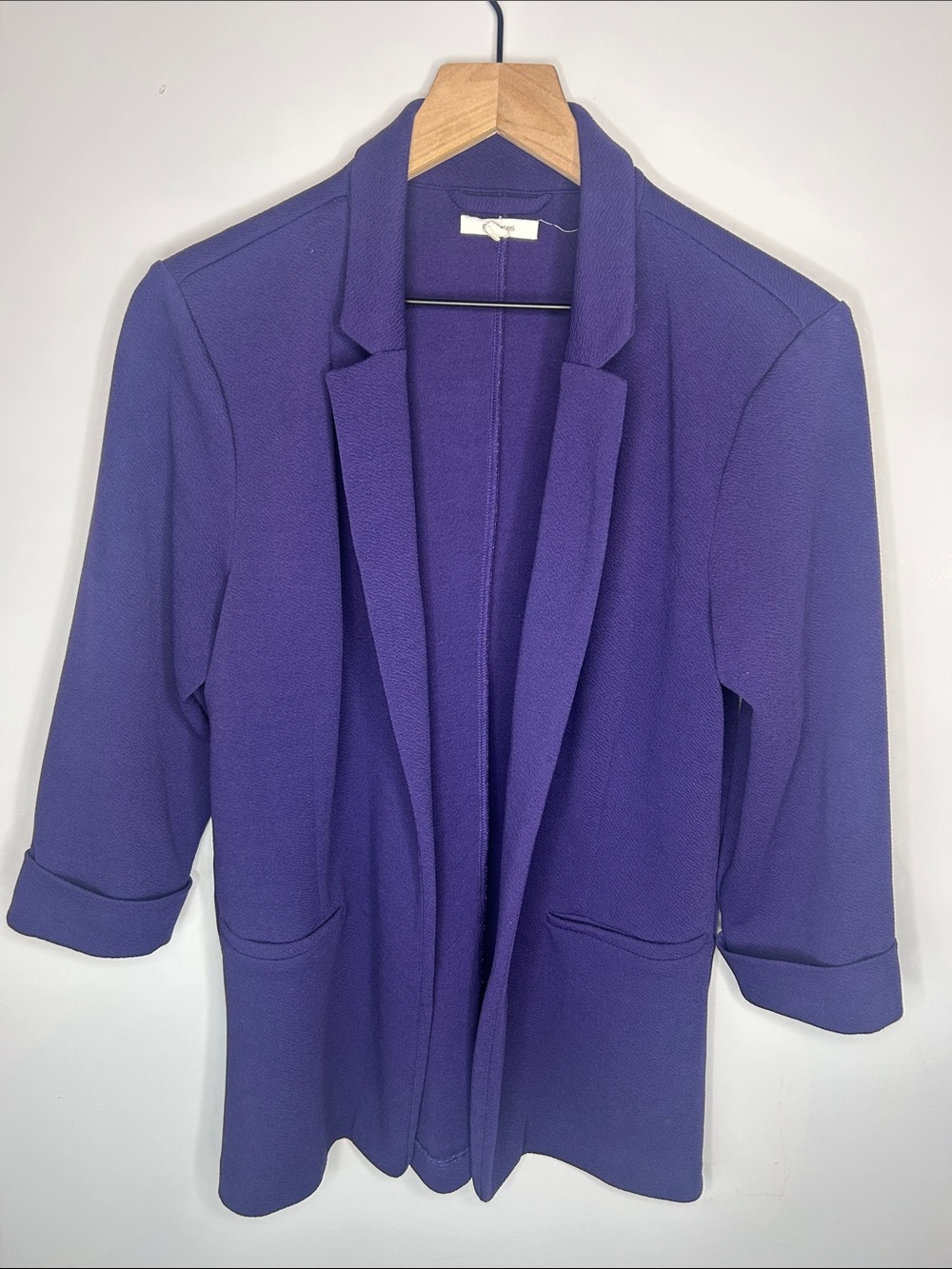 Maurices Purple Open-Front Blazer